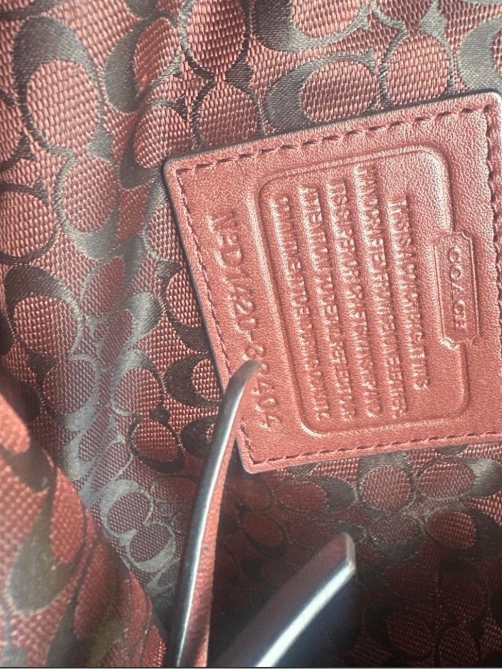 Coach Madison Carlyle Studded Grommet Leather Shoulder Bag - Picture 4 of 7